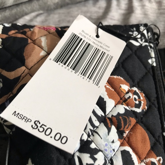 Vera Bradley Merry Mischief Cosmetic Case - Picture 3 of 8